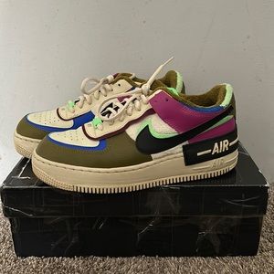 Nike Women's Air Force 1 Low Shadow Cactus Flower Olive Flak